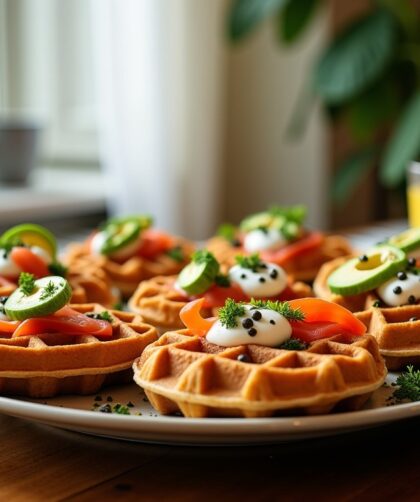Gaufres salées : idées gourmandes pour un apéritif unique et plein de saveurs