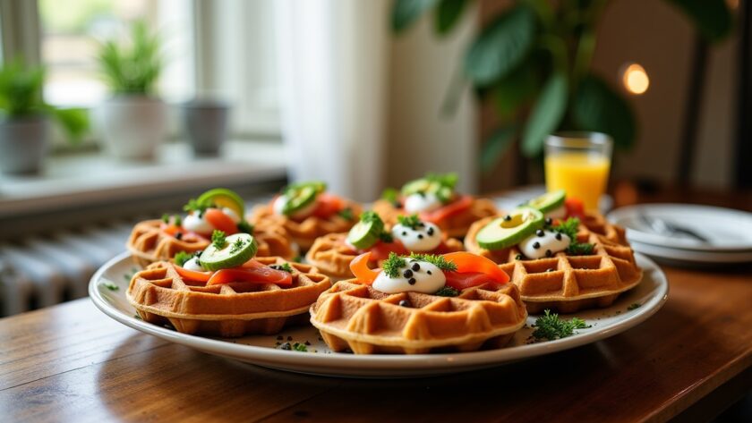 Gaufres salées : idées gourmandes pour un apéritif unique et plein de saveurs